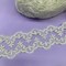 1 Yard Corded Double Sided Lace Trim 3" Wide Embroidered Polyester Net Mesh for Bridal & Special Occasion